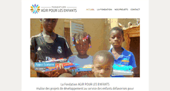 Desktop Screenshot of agirpourlesenfants.org